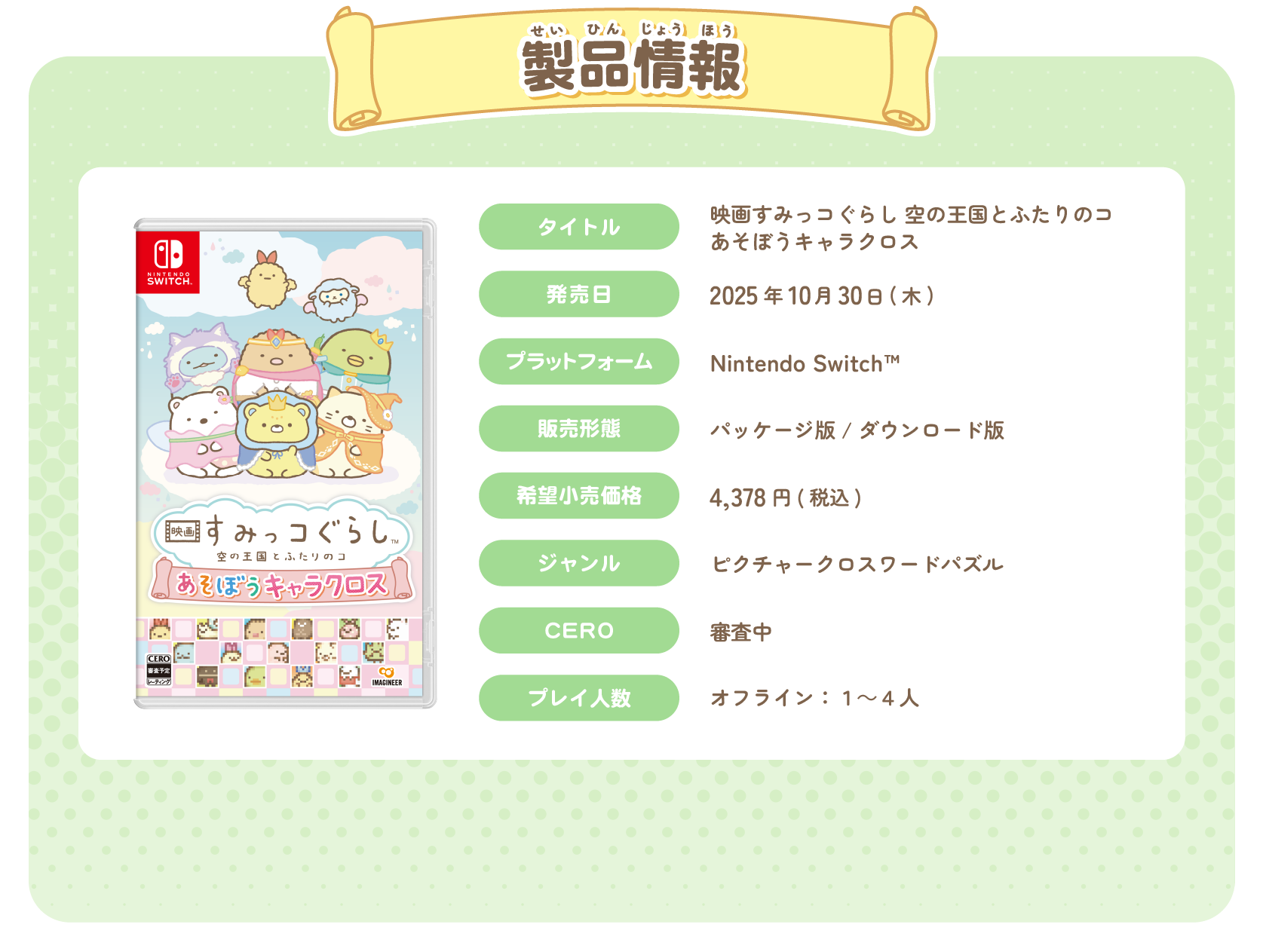製品情報